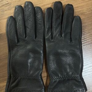 Roeckl Men's or Women's Black Leather Gloves Size 6